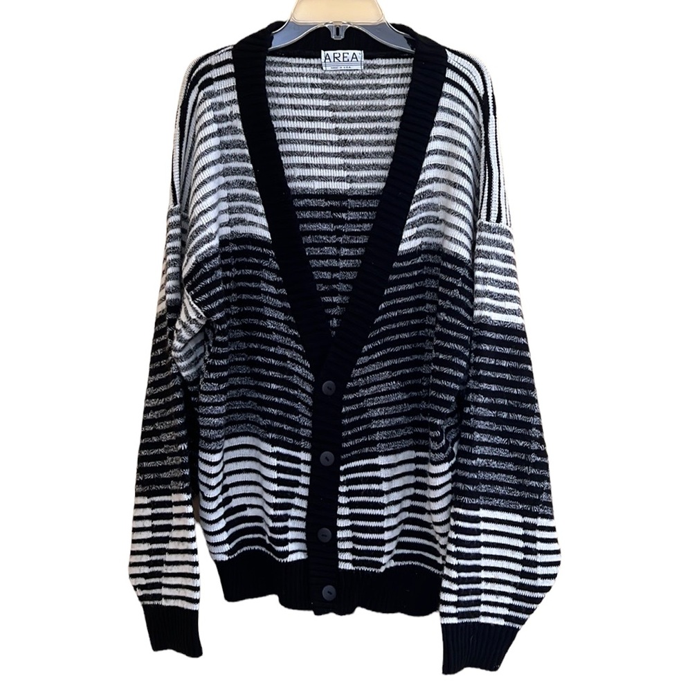 Vintage 1980’s Area chunky knit cardigan oversized large
